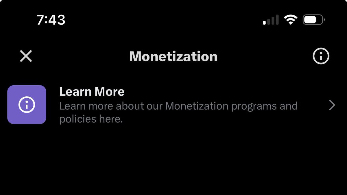 Looks like 𝕏 monetization is down 👀