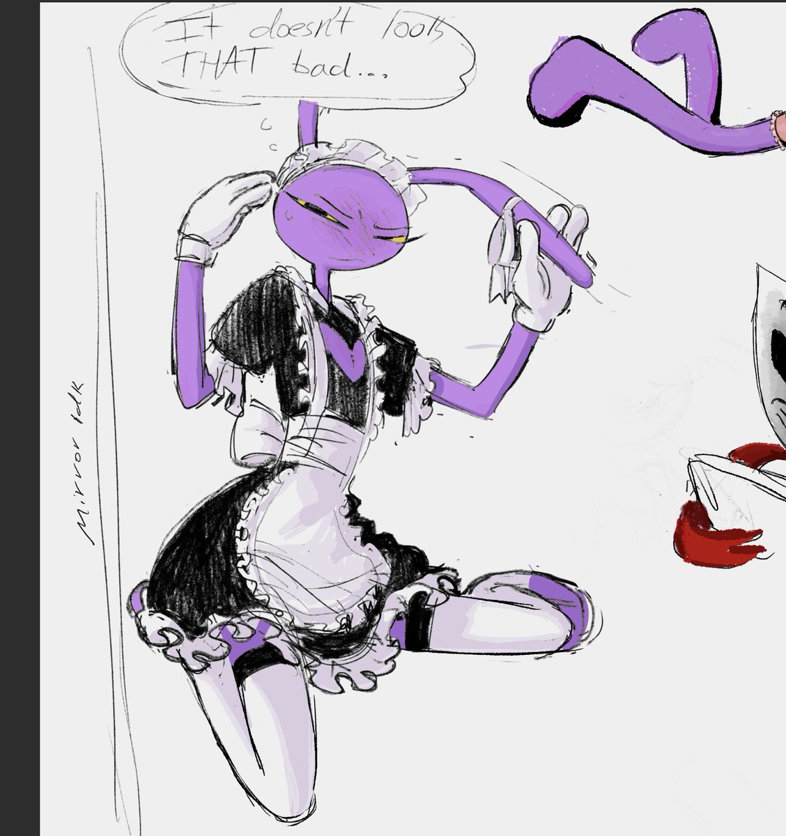 Maid Jax idk don’t question me 
 #tadc #jax