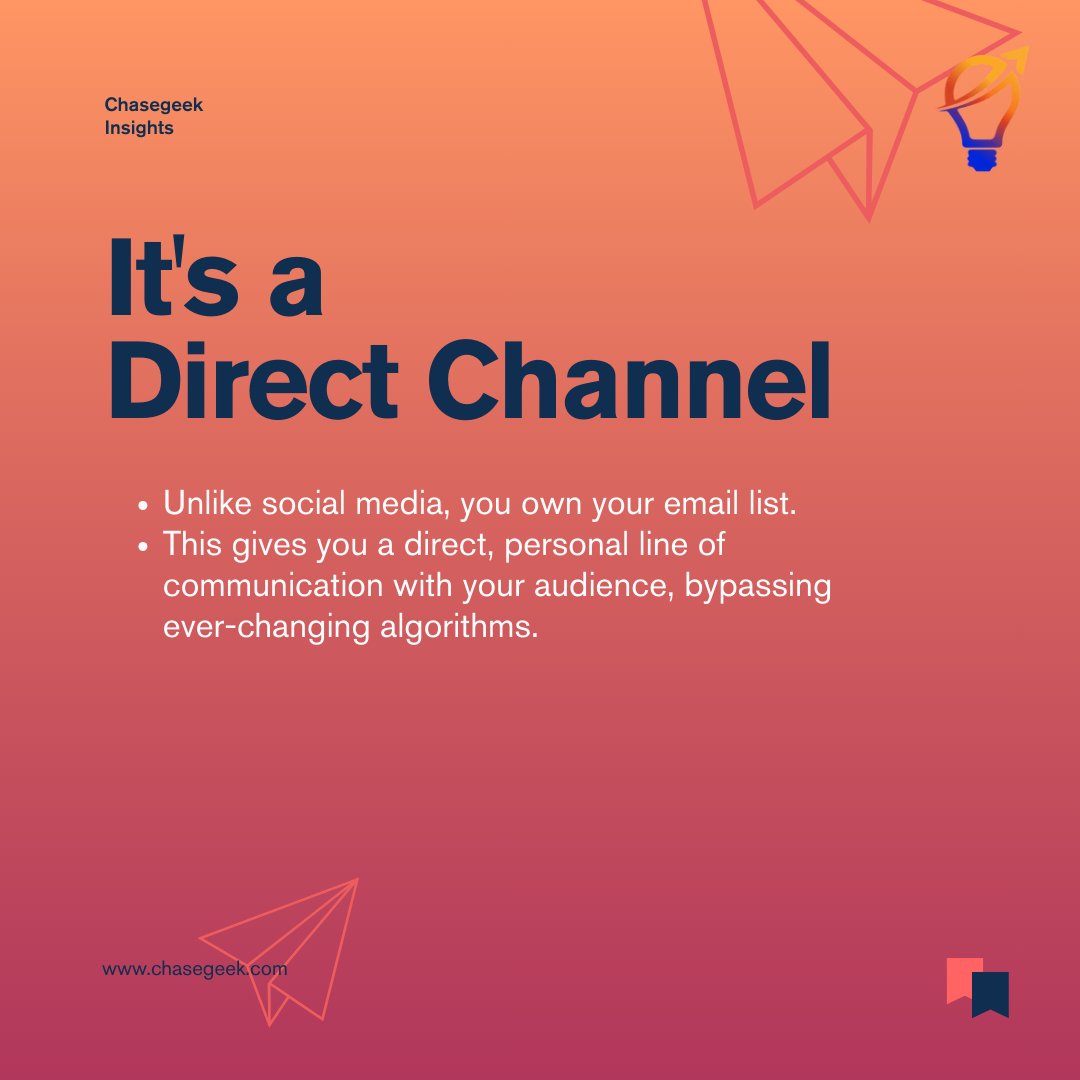 chasegeek's tweet image. Stop fighting algorithms! 🚀
Your business needs email marketing. It's a direct and powerful channel for growth.
Ready to build a strategy that actually works? Book a FREE demo today!
#EmailMarketing #DigitalMarketing #MarketingTips #BusinessGrowth #ChaseGeek
