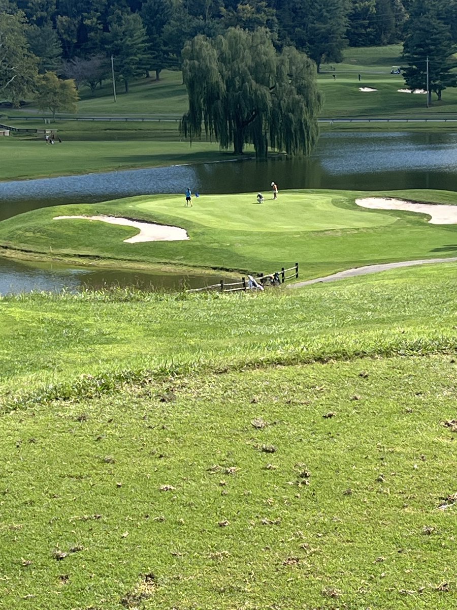 Golfing at Graysburg Hill in Johnson City, Tennessee!  Breathtaking views!