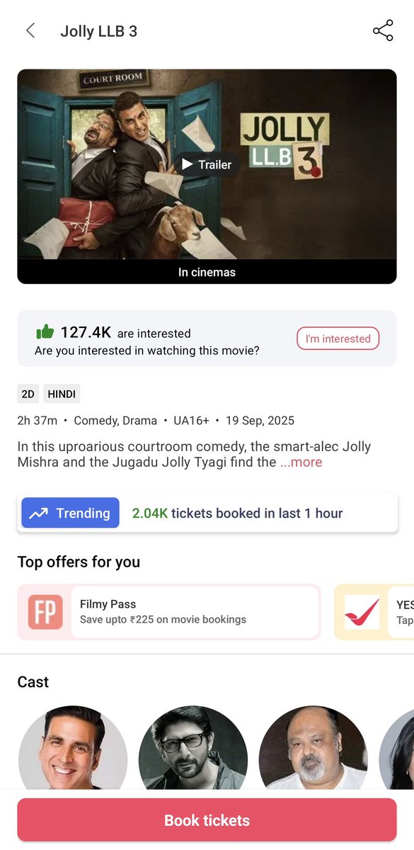 nodejson's tweet image. एका मराठी चित्रपटाची जोरदार घोडदौड सुरु असताना त्याचे खेळ अनेक ठिकाणी कमी केले.
हि बॉलिवूडी दादागिरी किती वर्षे सुरु राहणार?
आकडेवारी स्पष्ट दाखवतेय कि दशावताराची मागणी जास्त आहे पण खेळ कमी केले आहेत
#dashavatar 

@subodhkhanolkar @ZeeStudios_ @mnsadhikrut @anilshidore