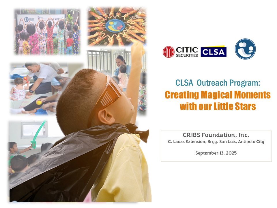 On September 13, #CITICCLSA Manila volunteers spent a half-day at CRIBS Foundation, Inc. in San Luis, Antipolo, bringing joy and unforgettable memories to these incredible children 👉linkedin.com/feed/update/ur…