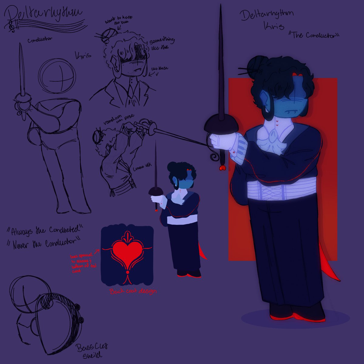 0dd_s0ba's tweet photo. “The Conductor”
Woah woah
Let me introduce to you my au Deltarhythm‼️
Currently only have Kris designed but I’ll be coming out with designs for everyone else soon
|| #Deltarhythm #deltarune #deltaruneau || https://t.co/heU3xT6YGM