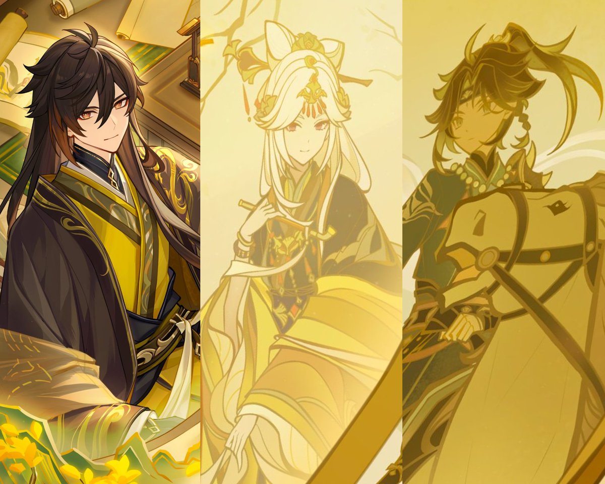 Zhongli, Ningguang &amp; Xiao 

#GenshinImpact #原神 #HoYoFair