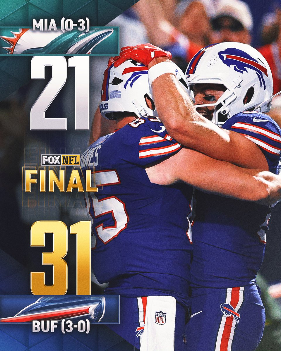 THE <a href="/BuffaloBills/">Buffalo Bills</a> REMAIN UNDEFEATED!! 🦬