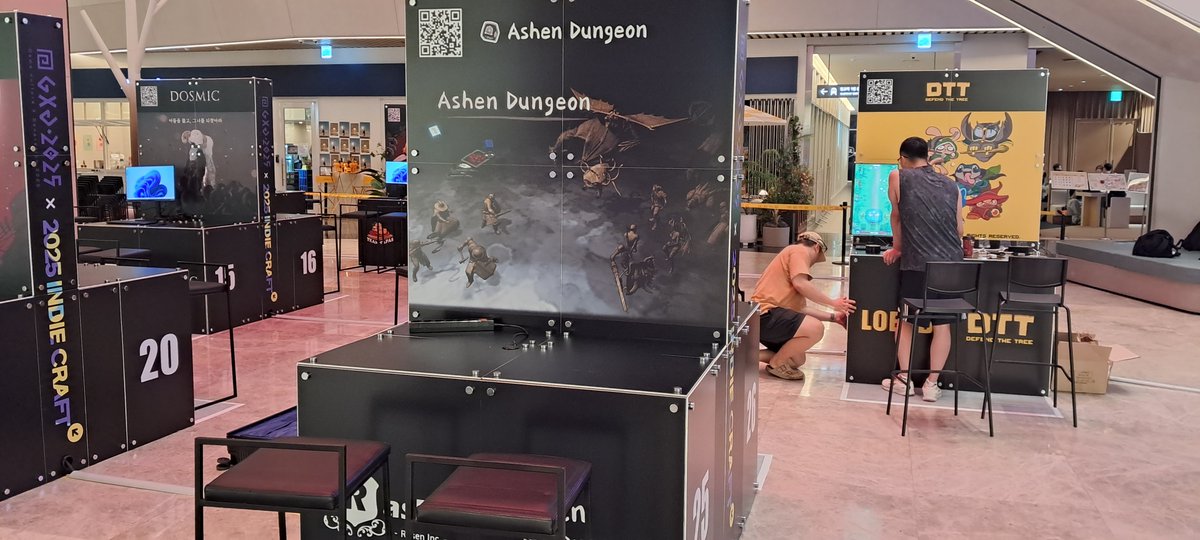 RasEnInc's tweet photo. Ashen Dungeon has been selected for IndieCraft in Korea, and I’ll be exhibiting it there!
Here’s a look at the venue before the setup.
Sep 18, 2025 (Thu)

#GXG #IndieCraft #GameExhibition #IndieGame #IndieDev
#GameShow #MadeInKorea #AshenDungeon #GameDev #SoloDev https://t.co/swsUtD6RZ8