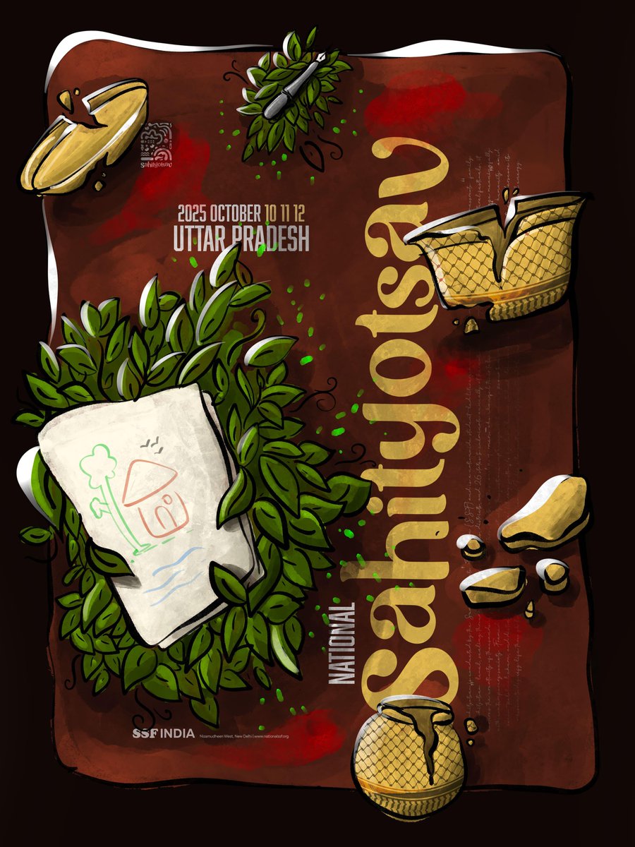 ✨

A sanctuary of words and art, it gathers the scattered sorrows of hunger and war, and reshapes them into seeds of hope.

National
Sahityotsav

2025 October 10,11,12
Uttar Pradesh

©️ SSF INDIA