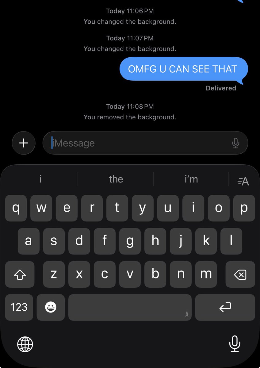 Sham_ctrl's tweet image. ios 26 can at least tell a 🥷 that the background change will notify the person