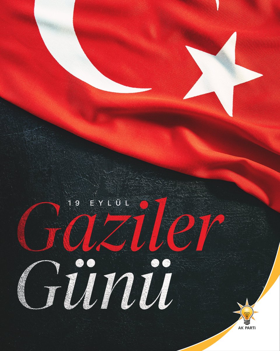 19 Eylül Gaziler Günü’nde, vatan uğruna gösterdikleri kahramanlık ve fedakârlıklarla milletimize gurur kaynağı olan gazilerimizi saygı ve minnetle anıyor; aziz şehitlerimizi ve ebediyete uğurladığımız gazilerimizi rahmetle yâd ediyoruz.