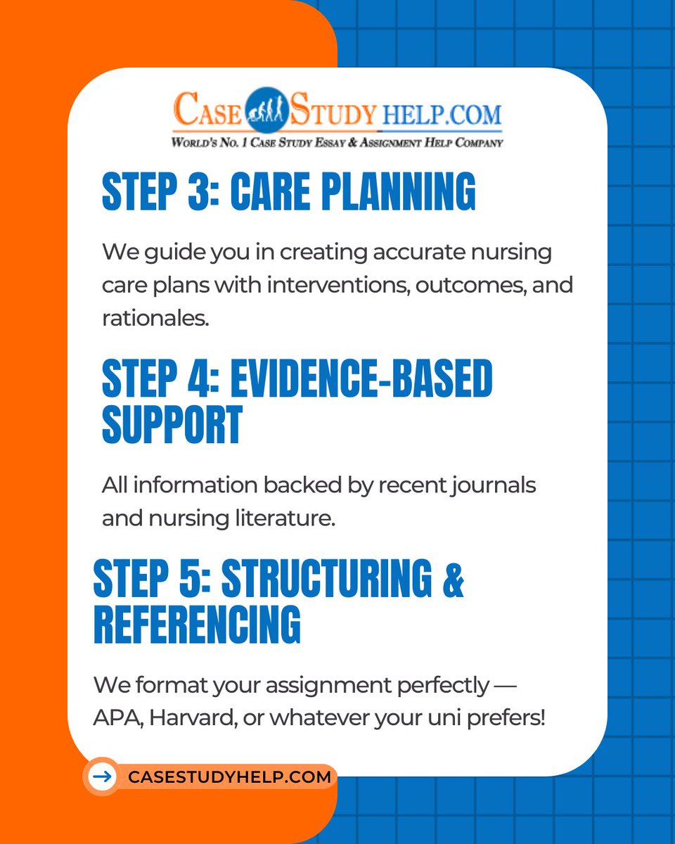 casestudyhelp's tweet image. Nursing case studies can feel like decoding an entire hospital chart — confusing, overwhelming, and time-consuming. Get expert assistance!

👉 tinyurl.com/y4kjawh6

#nursingassignmenthelp #NursingCaseStudy #studentnurselife #academichelp #studytips #collegenurse #CaseStudyHelp