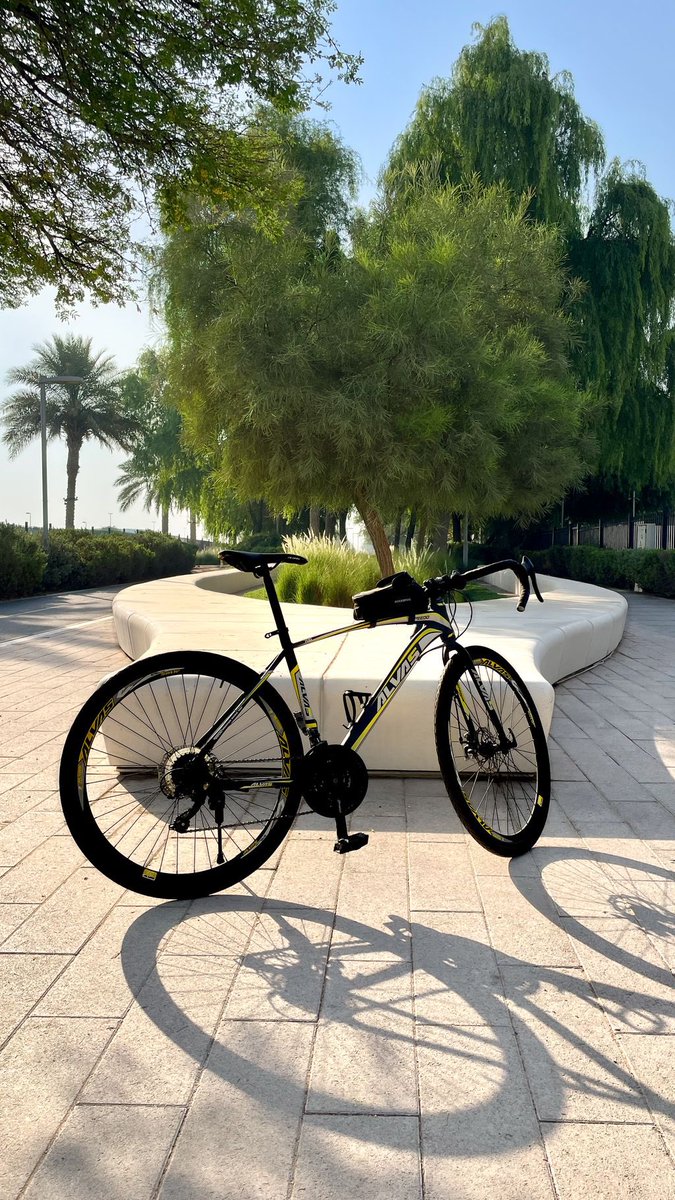 Das Wetter ist herrlich. Ich habe den Morgen genutzt, um endlich mein Fahrrad wieder herauszuholen. #Fahrradfahren #Sonnenschein