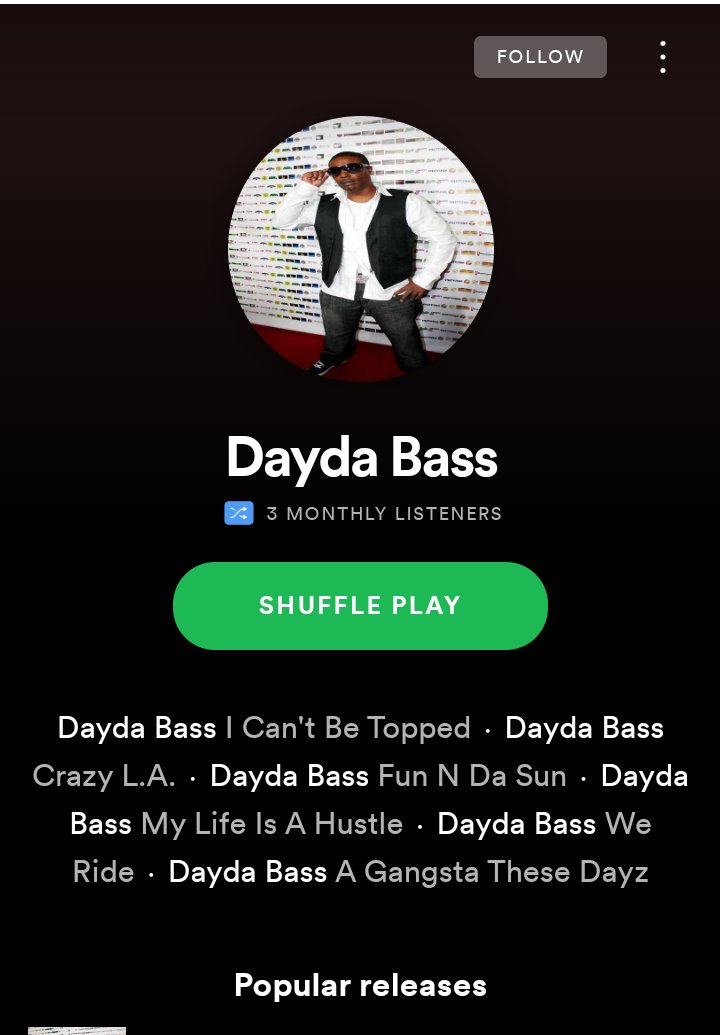 DAYDA BASS (@daydabass) on Twitter photo Check please my ass! Twitter is promoting her album Cardi B has had different trends all day,.Man of your word , #IAmDrama setting her up for publicity, BITCH Y'ALL NEED TO GIVE <a href="/DAYDABASS/">DAYDA BASS</a> 10 million streams on <a href="/Spotify/">Spotify</a> <a href="/SpotifyUSA/">Spotify USA</a> dammmit! Check please my ass! Twitter is promoting her album Cardi B has had different trends all day,.Man of your word , #IAmDrama setting her up for publicity, BITCH Y'ALL NEED TO GIVE <a href="/DAYDABASS/">DAYDA BASS</a> 10 million streams on <a href="/Spotify/">Spotify</a> <a href="/SpotifyUSA/">Spotify USA</a> dammmit!