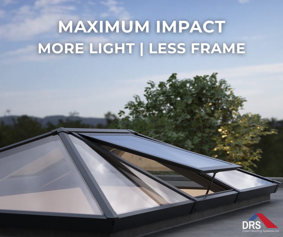 Elevate your next project - maximum impact, more light &amp; less frame with our #Sheeline S1 #RoofLanterns.  Call 01623 651982 or bit.ly/4d3w1S6