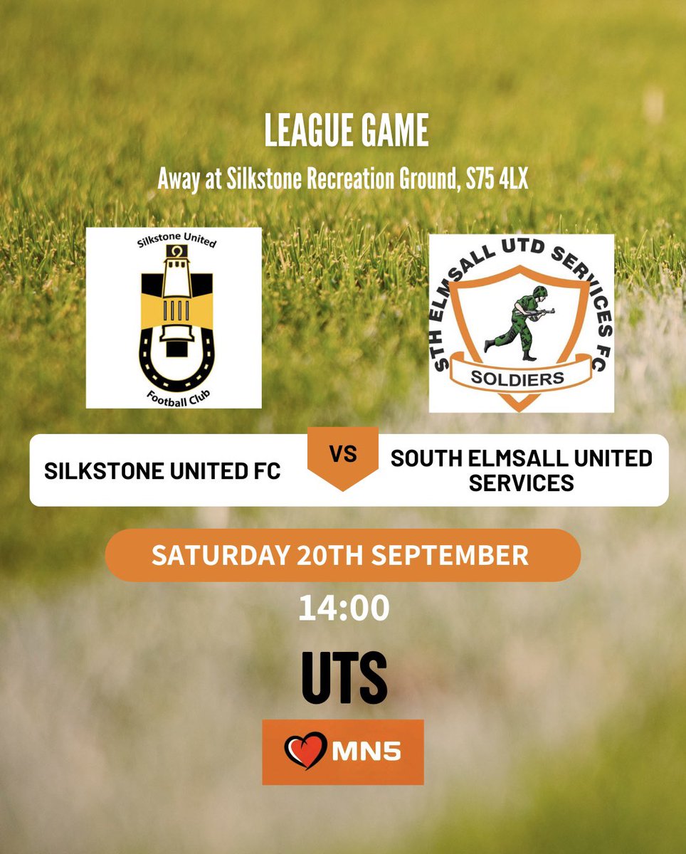 Tomorrow we are on the road again as we play Silkstone United.

Kick off is at 2pm. All support welcome! 

UTS🍊