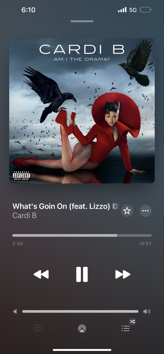 Best song in the am I the drama? and best song from cardi ever!!!