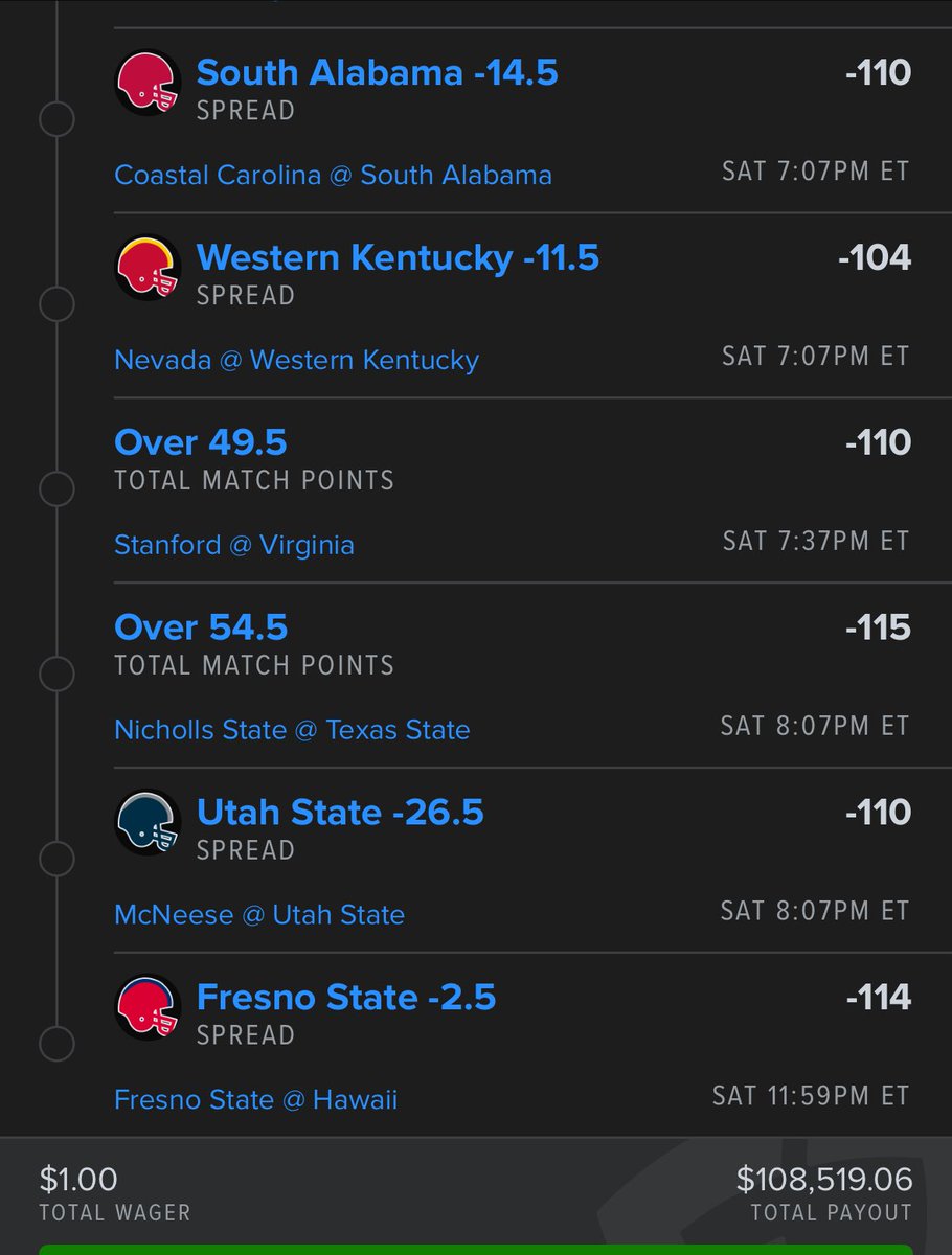 clark_sheakley's tweet image. College Football Best 18 Picks:

Made 11 leg -6 teasers combos out of these games 💰 

#CFB #bettingpicks #Bettingsports #sportsbettingpicks #BermudaBall