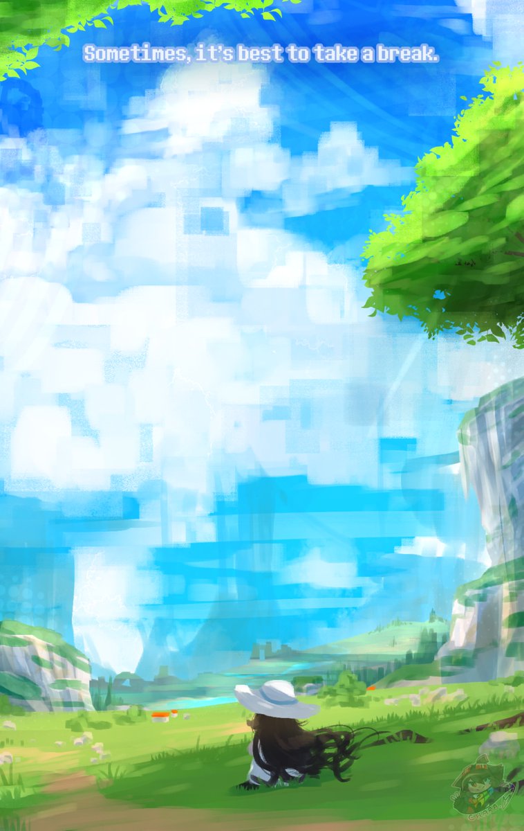 Testing a new pen made me a LITTLE better at backgrounds i guess.
(i gotta rework characters tho cuz i lost everything lmao)