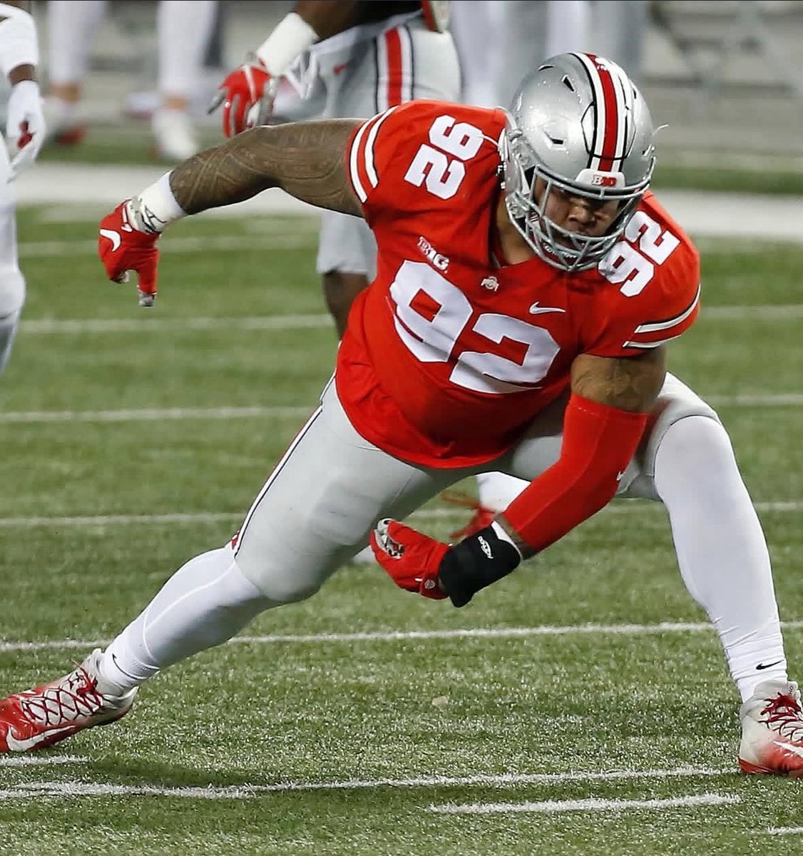 TayaunLawrence's tweet image. Blessed to receive an offer from THE Ohio State University #gobuckeyes🔴⚪️ @HaskellGarrett @R2X_Rushmen1 @BrandonHuffman @GregBiggins @BishopGormanFB @OhioStateFB @Rivals @247Sports @