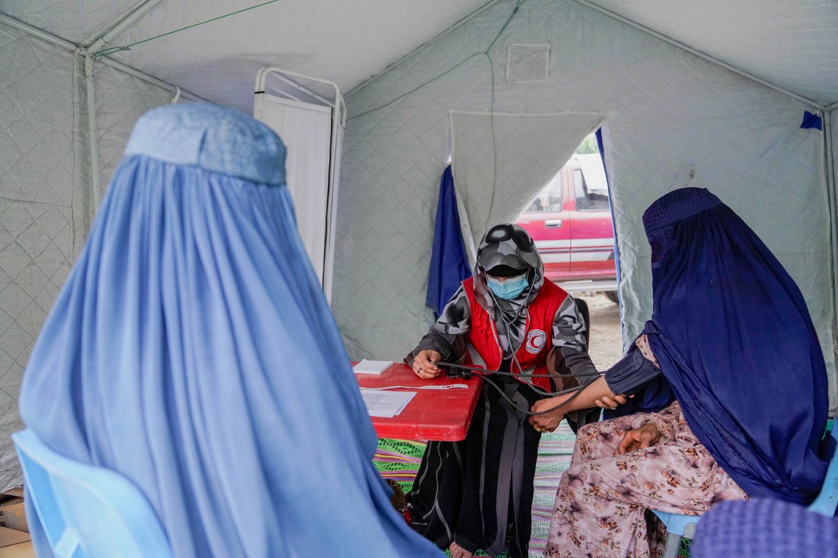 📰Caring for the needs of those who were affected by the Kunar earthquake, especially female-headed households. 

Afghan Red Crescent (<a href="/ARCSAfghanistan/">Afghan Red Crescent | افغاني سره میاشت</a>) is providing medical care, psychosocial support, key information, multipurpose cash assistance and more to many families, based