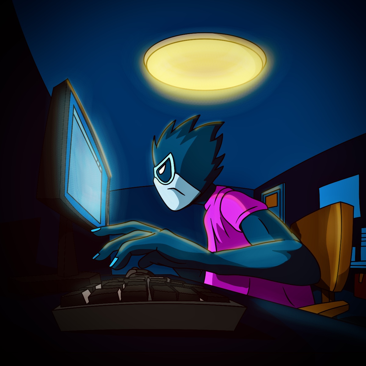 Late-Night Grind Mode 💻⚡
When the world sleeps, legends build.
No distractions — only destiny.