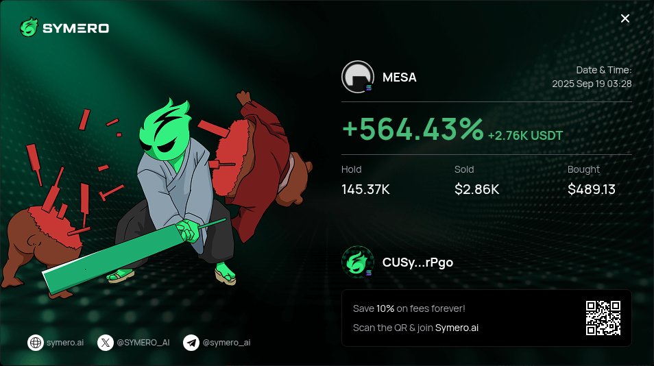 otetaa1's tweet photo. Flash update: Quantum Nexus Initiative surged rapidly

45K → 1.8M in just 30 mins

40X for the agile thinkers

Timing is everything in this game

mc: 3M

CA: 5wVtfsFhLjxm27K9mN3ziYWCCpQwXXq7HWUiRMW7pump

https://t.co/3XIItctl1c

#symero #Crypto #MESA #Trading https://t.co/vLRxwhmcMs