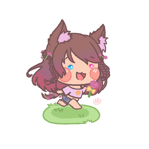 EveningsRose's tweet photo. Commissioned this small bean from @sakumochi_art 
Isn't she adorable?!?
Definitely check mochi out to see more of these cuties! https://t.co/QFldYWHOFR