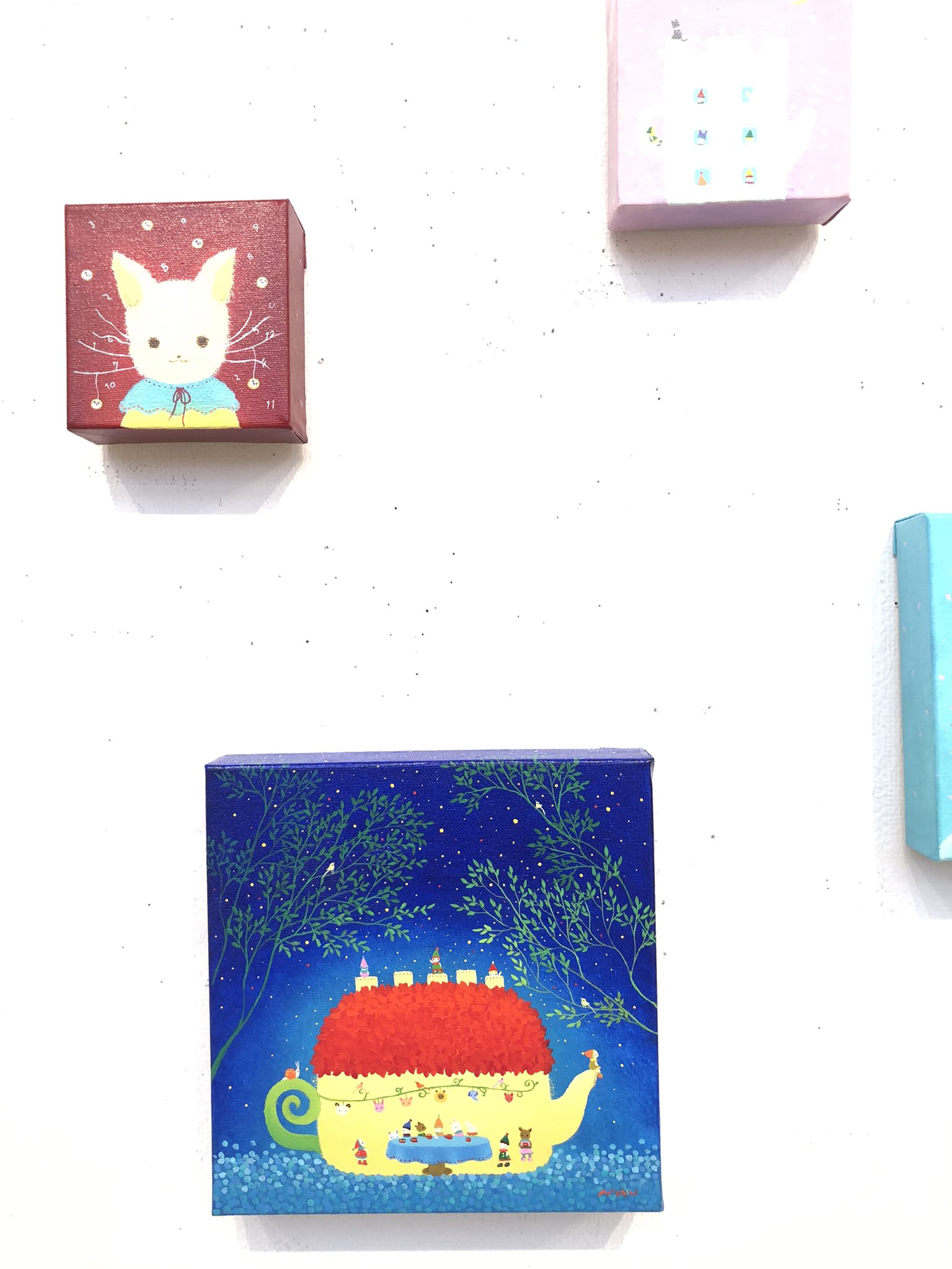 ノブ　サチ作　絵画　油絵　ひだまりの時間 ノブ サチ作 絵画 油絵 ひだまりの時間 - メルカリ