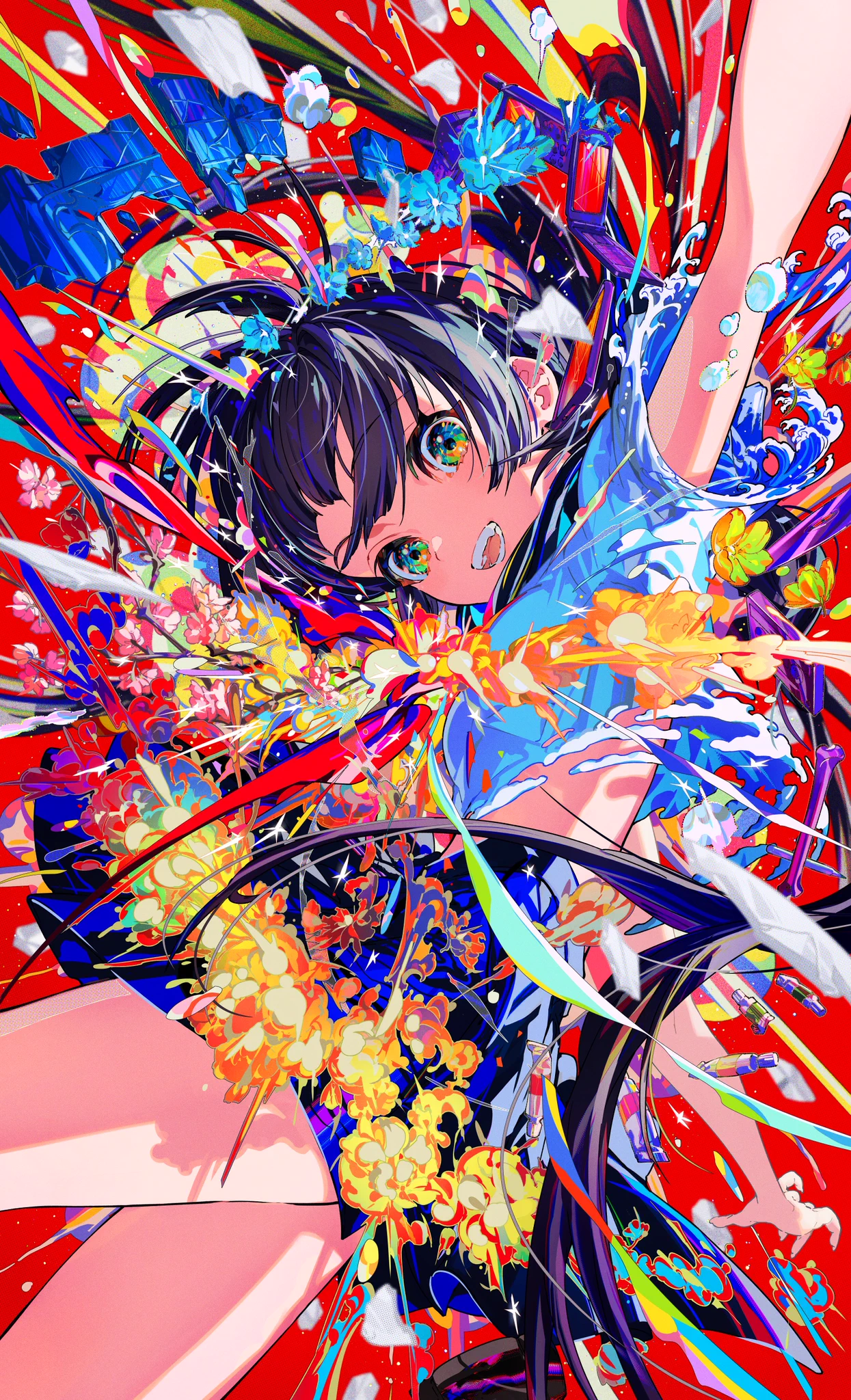 絵師100人展8　mika pikazo　複製原画　色は匂へど 散りぬるを BAM on X: 