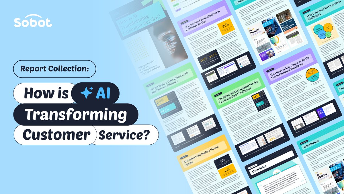 Sobot_Official's tweet image. Sobot reviewed reports from McKinsey, KPMG, MIT, RingCentral, Hiver, and more—and distilled the most important insights into one ebook: 📘 “How is AI Transforming Customer Service”
 
👉 Download the free ebook today: sobot.io/blog/report-co…  
 
#AISupport #customerservice #CX