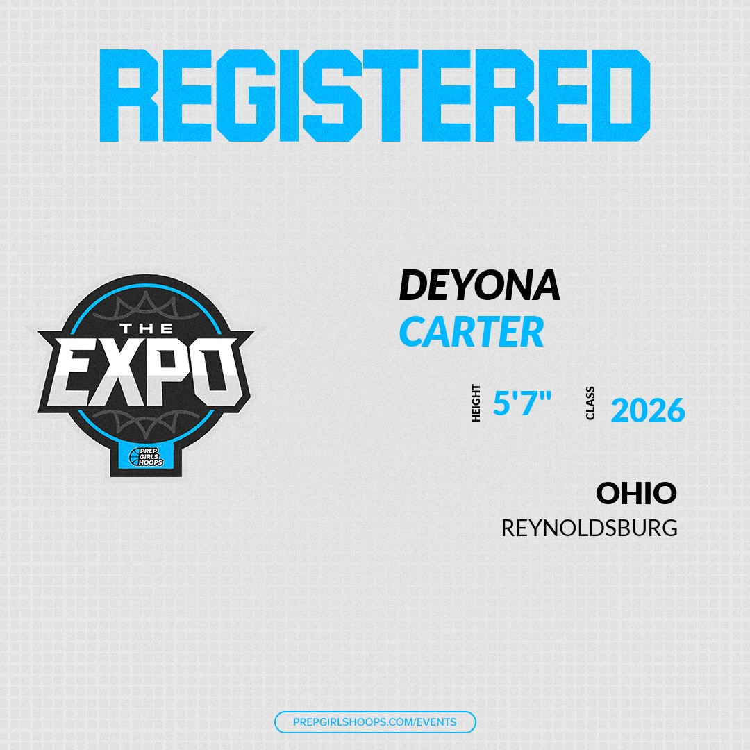Welcome Class of 2026 Deyona Carter (@DeyonaCarter3) of Reynoldsburg HS to the <a href="/PGH_Ohio/">Prep Girls Hoops Ohio</a> Showcase @ Westwood Fieldhouse. 

🔥🏀 #PGHExpoOH 🏀🔥

Register NOW! 👇  
events.prepgirlshoops.com/e/1658/registe…