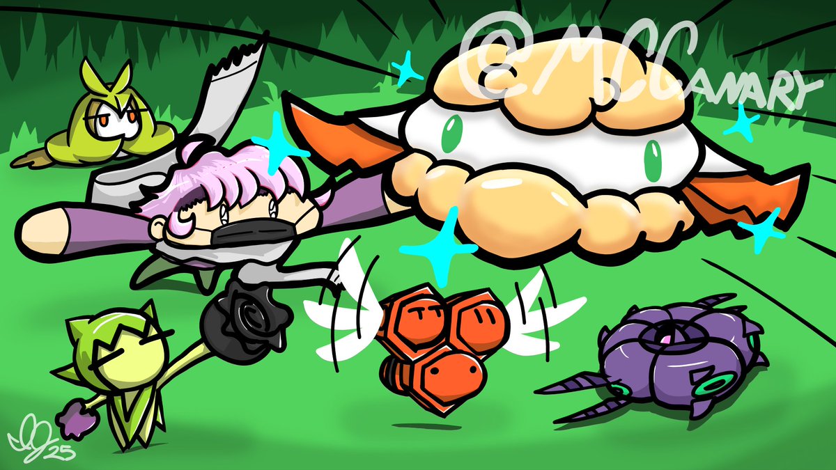 MCCanaryArtist's tweet photo. their video is out so I finally can share the commission I worked on

thanks again @shadowgaming104 , I had a lot of fun working on it.  Go check out their new video here: https://t.co/4q5Mv7Lviq

#MCCanary #vtuber #funnyguys #solostream #art #illustration #pokemon #commission https://t.co/MB1EyffmlF