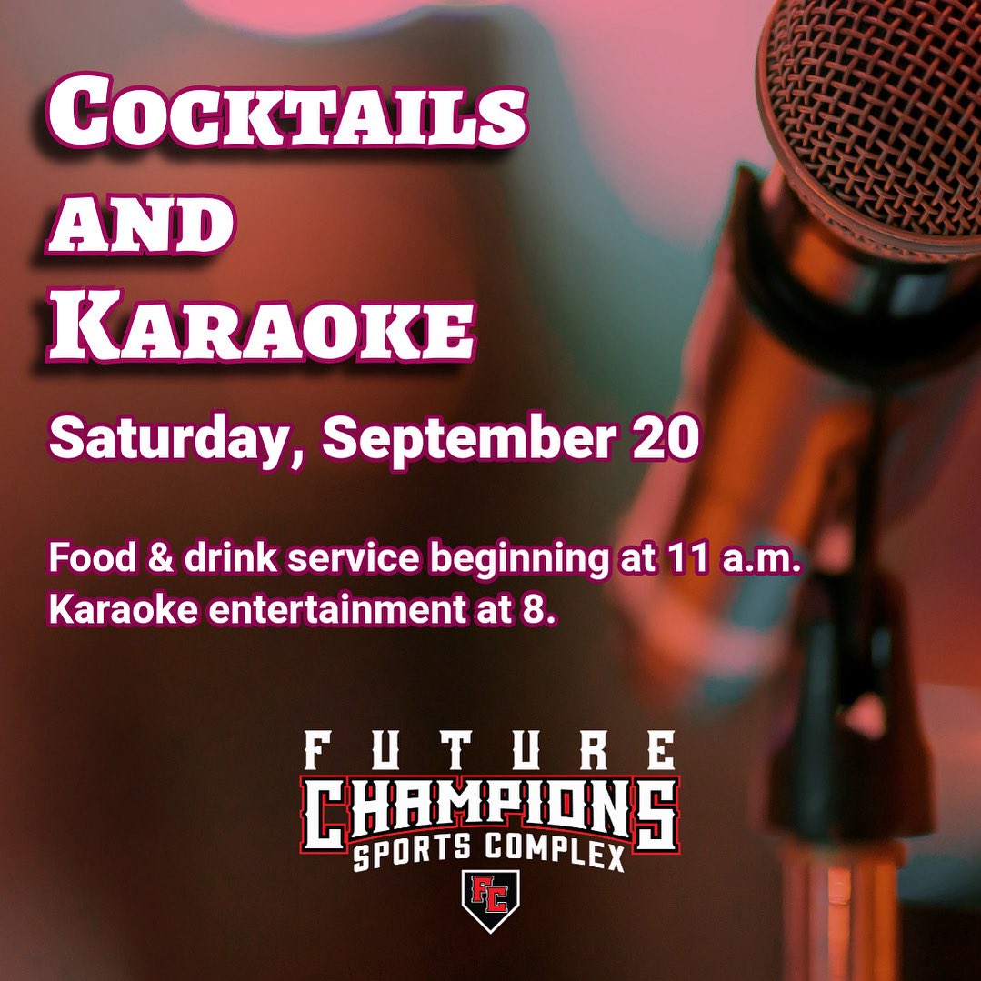 Back by popular demand — karaoke this Saturday night! Who’s in?  ⭐️ 🎶 🎤 #FutureChampions #JacksonvilleIL #karaokenight #cocktaiksandkaraoke