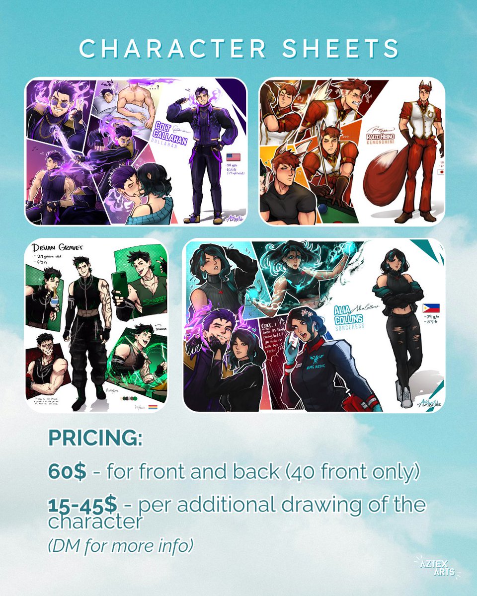 AztexArts's tweet image. updated commisheet‼️ dm for more info &amp;amp; waitlist ^^🫶🏻
-
#artcommisions #commissionsheet
