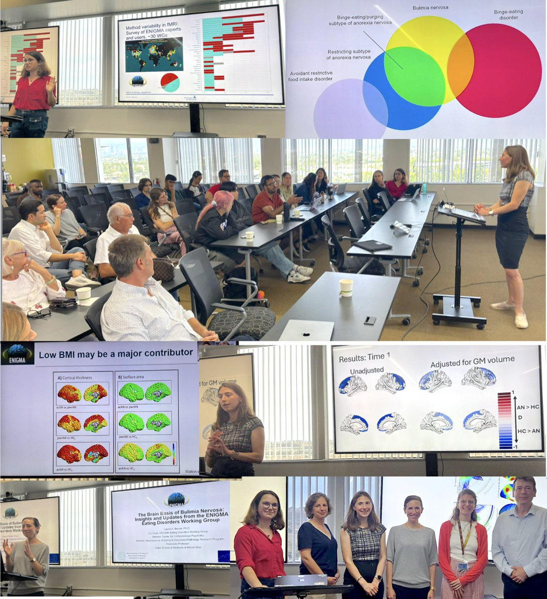 Paul Thompson (@ptenigma) on Twitter photo 🧠 Fantastic day at our ENIGMA workshop on how the brain changes + can dramatically recover with the right treatment, in eating disorders.
🔥We were honoured to host <a href="/ClaraMoreau9/">Clara Moreau</a> Caitlin Lloyd, Joanna Steinglass and Laura A. Berner, who shared findings from the ENIGMA-Eating 🧠 Fantastic day at our ENIGMA workshop on how the brain changes + can dramatically recover with the right treatment, in eating disorders.
🔥We were honoured to host <a href="/ClaraMoreau9/">Clara Moreau</a> Caitlin Lloyd, Joanna Steinglass and Laura A. Berner, who shared findings from the ENIGMA-Eating