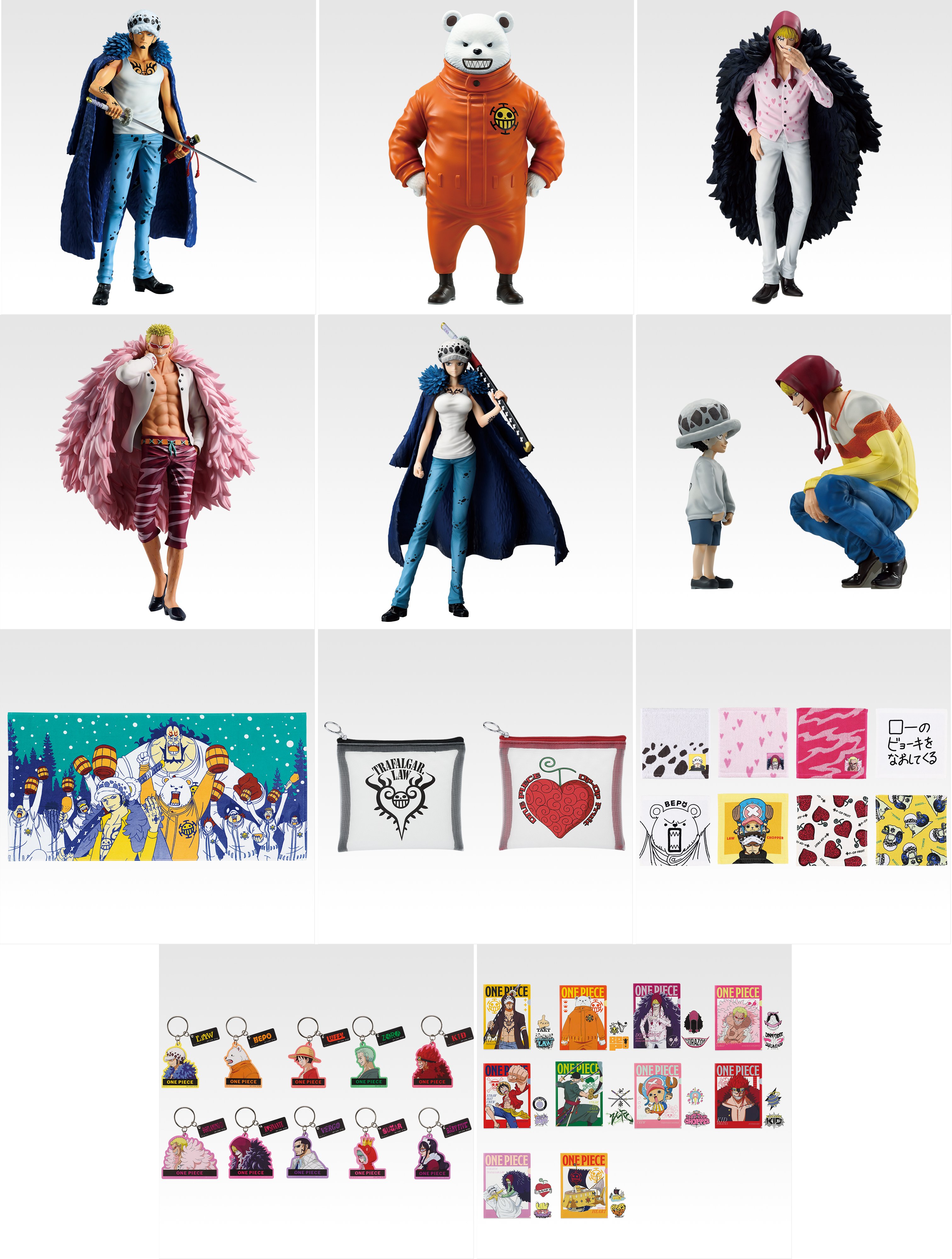 ワンピース マスコレ フィギュア 麦わら海賊団 グッズ ワーコレ＆グラメン限定版、プレミアムバンダイから発売 【RED