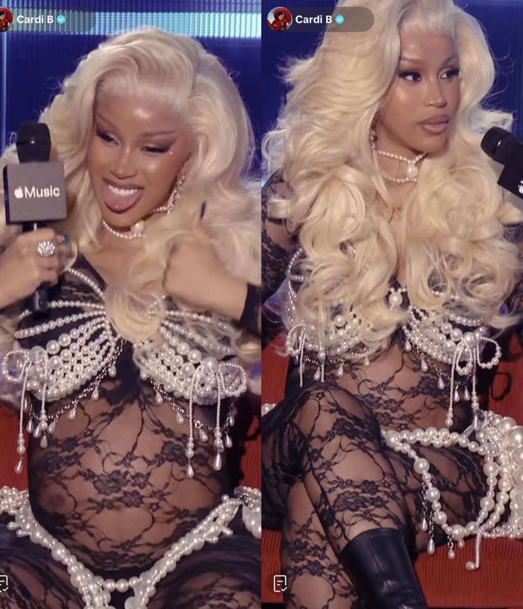 Cardi B looks gorgeous at her "AM I THE DRAMA?" TikTok live event. 😍