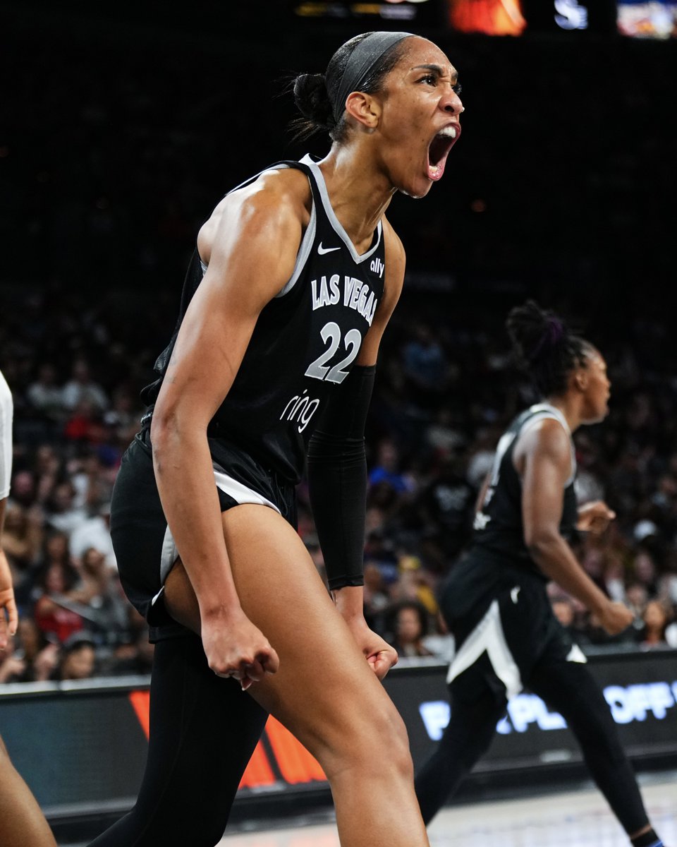A'ja Wilson in Game 3:

38 PTS (25 in 2nd half) 
5 REB
3 STL
2 BLK

Wow.