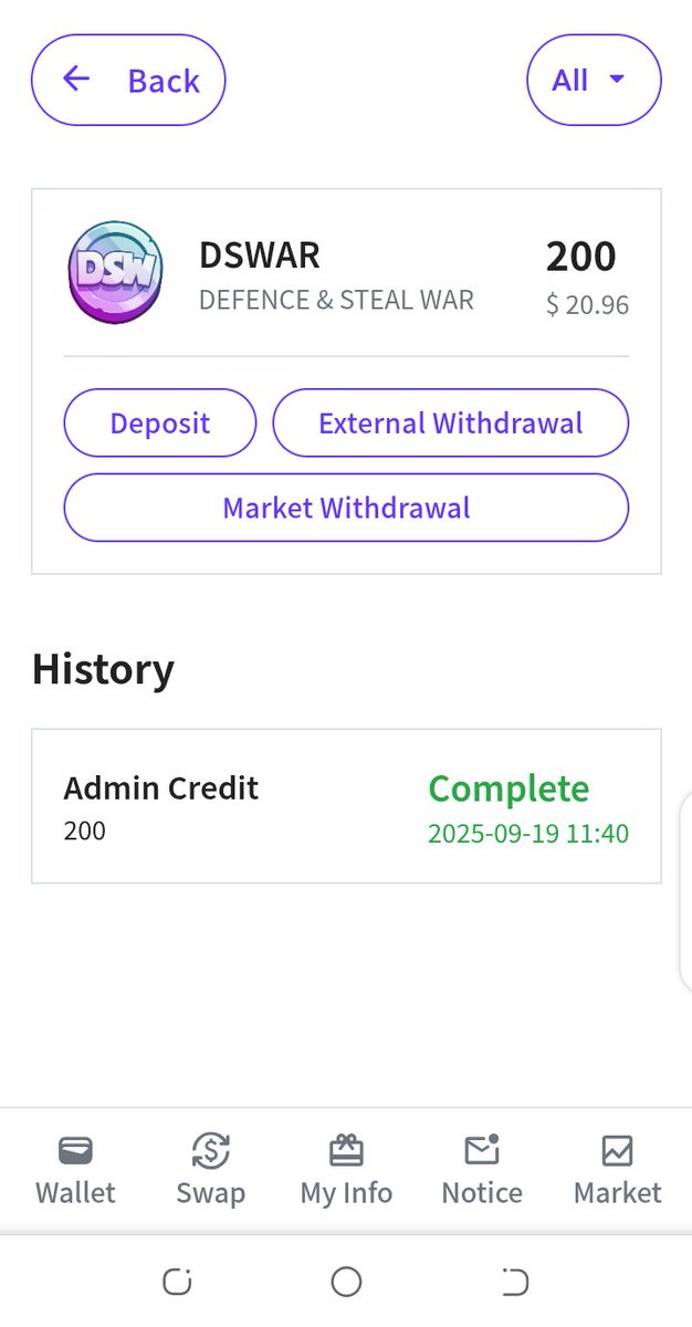 advik49133529's tweet photo. ✅ Payment Received Successfully
🎉 200 DSWAR (Defence & Steal War) credited in wallet
💰 Value: $20.96
📅 Date: 19 Sept 2025
👉 Check your wallet now: https://t.co/AX58XClI5M
🚀 Instant Credit | 100% Verified
#Crypto #Airdrop #DSWAR #PaymentProof https://t.co/c5LWKxvE6e