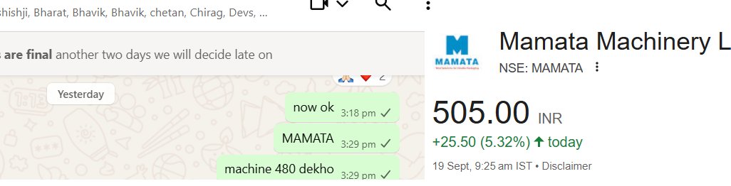 TrendTrader85's tweet image. #MAMATA :  something good :)