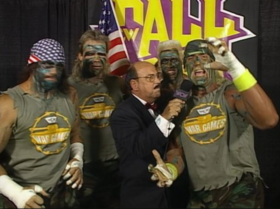 JustinBush88's tweet photo. @Sting @GenuineLexLuger 30 years ago- WCW Fall Brawl: War Games! The Hulkamaniacs were awesome! #WCWFallBrawl π€Ό https://t.co/jJAeWjcx5u