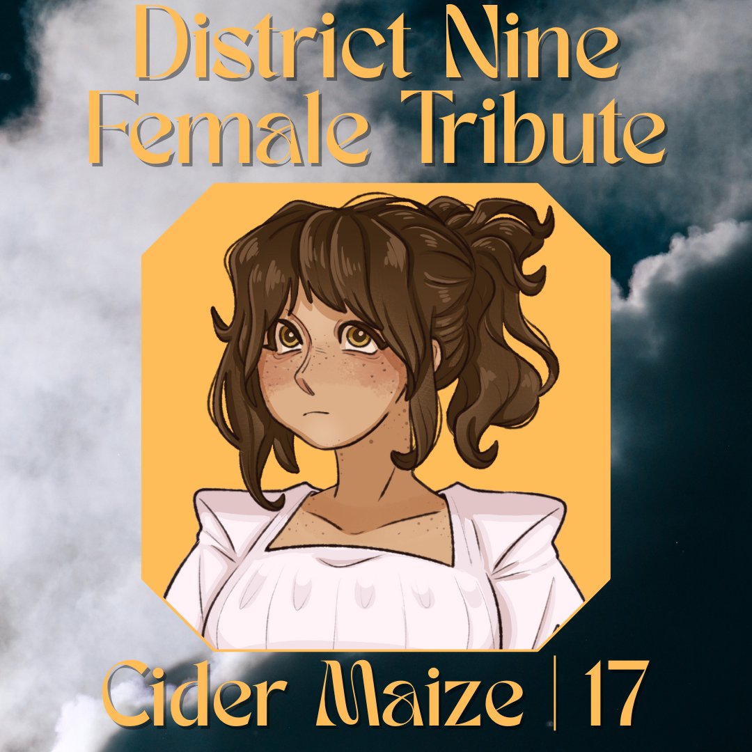 Happy 44th Annual Hunger Games and may the odds be ever in their favor!

Want to sponsor Cider Maize? Tune in Live to the Reaping Broadcast on Capitol News! Live starting on Sept. 20th, 2025 @ 7 pm CST

Capitol News: twitch.tv/futuremeek
Art By <a href="/MuuKongTV/">✧ Muu ✧</a>