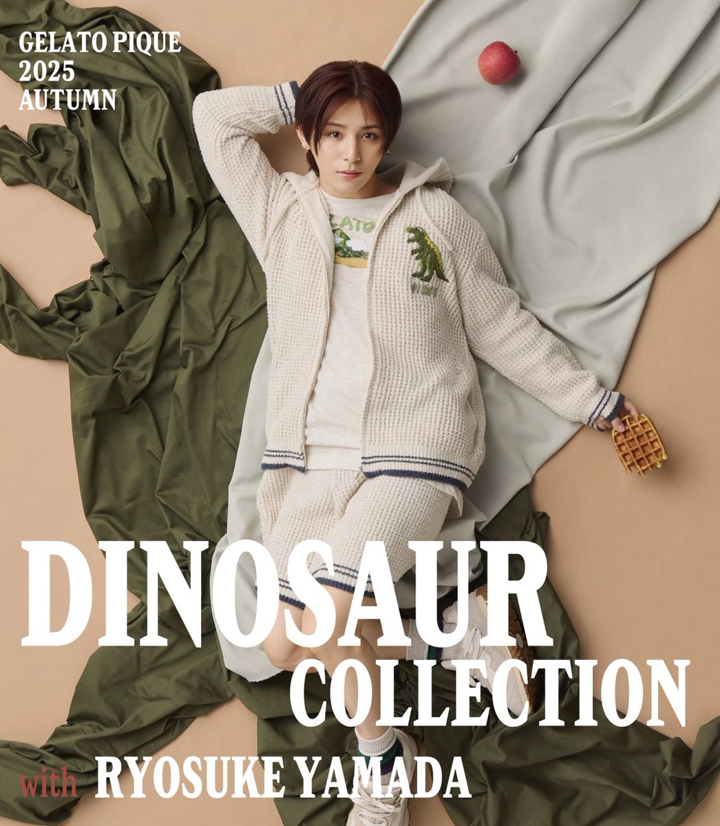 ジェラピケ スラブダイナソーロンT 山田涼介 HOMME】スラブダイナソーロンT(カットソー・Tシャツ)｜ルーム