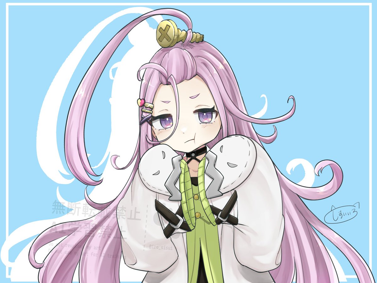 昨日配信で描いた原神のアイノちゃん！！
かわいい子好き！！
#GenshinImpact 
#原神