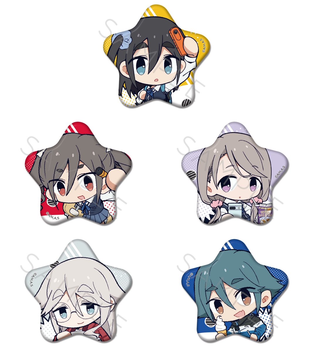 ゆるキャン△マルイノアニメ缶バッジ アウトドアを満喫する女子高校生たちのゆるやかな日常が人気のTV