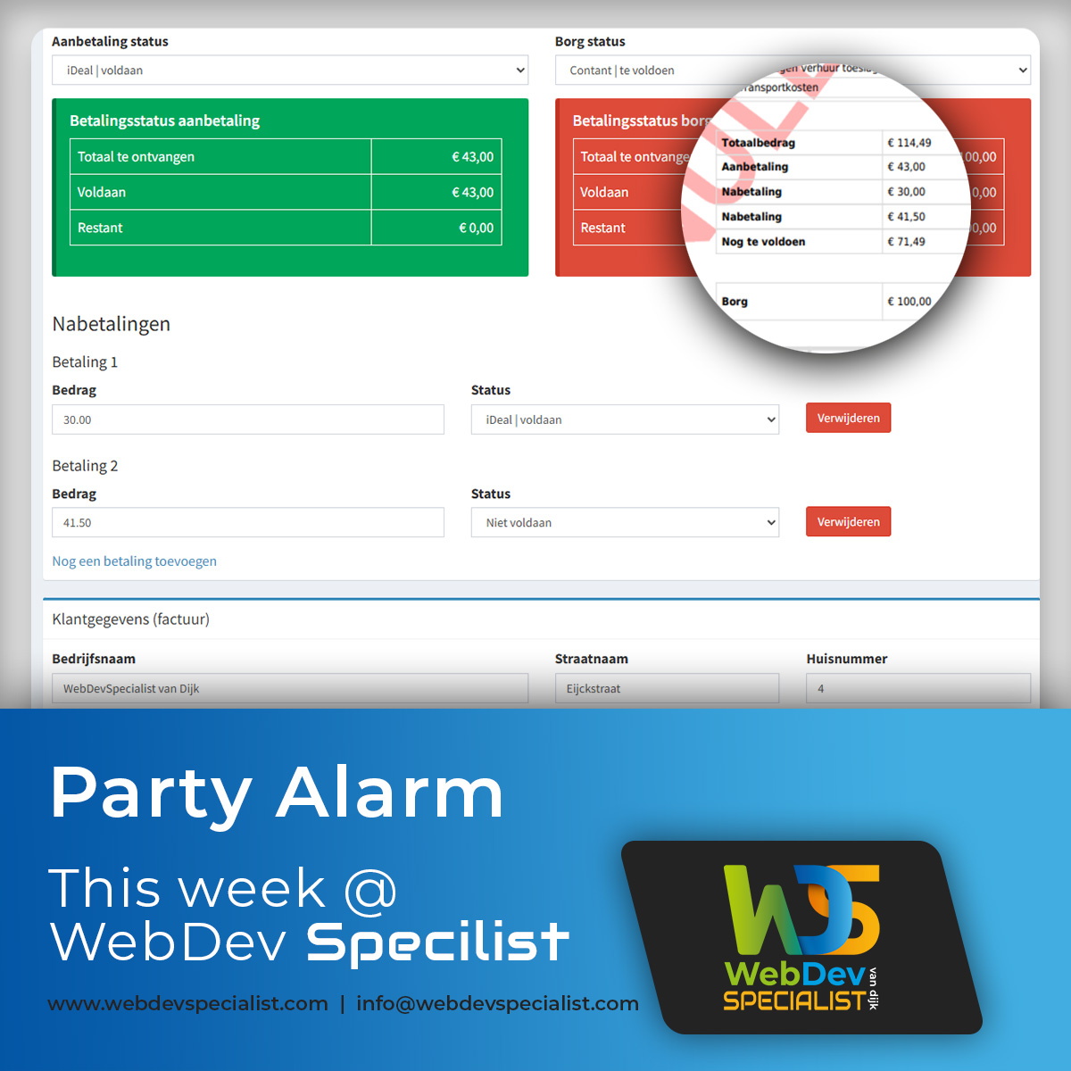 webdevspecial's tweet image. Laatste week zomeractie
Maatwerk website met CMS
€ 150 p/m (eerste 3 maanden)
Vraag info via webdevspecialist.com
Party Alarm, Viking Cable, Alucol, ESSCN
#WebDevSpecialist #freelancer