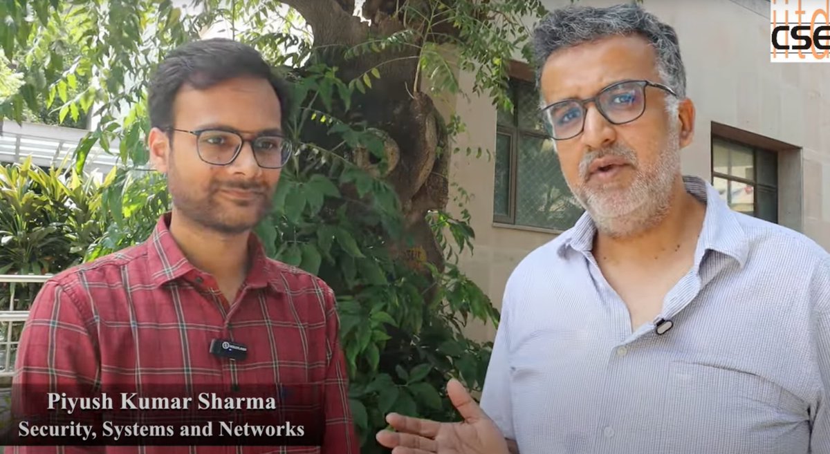 cseiitd's tweet image. A warm welcome to Prof. Piyush Kumar Sharma (@Piyush4818)  joining CSE as Assistant Professor! 🙌
His research spans security, systems, and networks — building frameworks, running large-scale measurements, and enabling privacy-enhancing technologies.
youtu.be/WPZtN5UM0EA 👈 In…