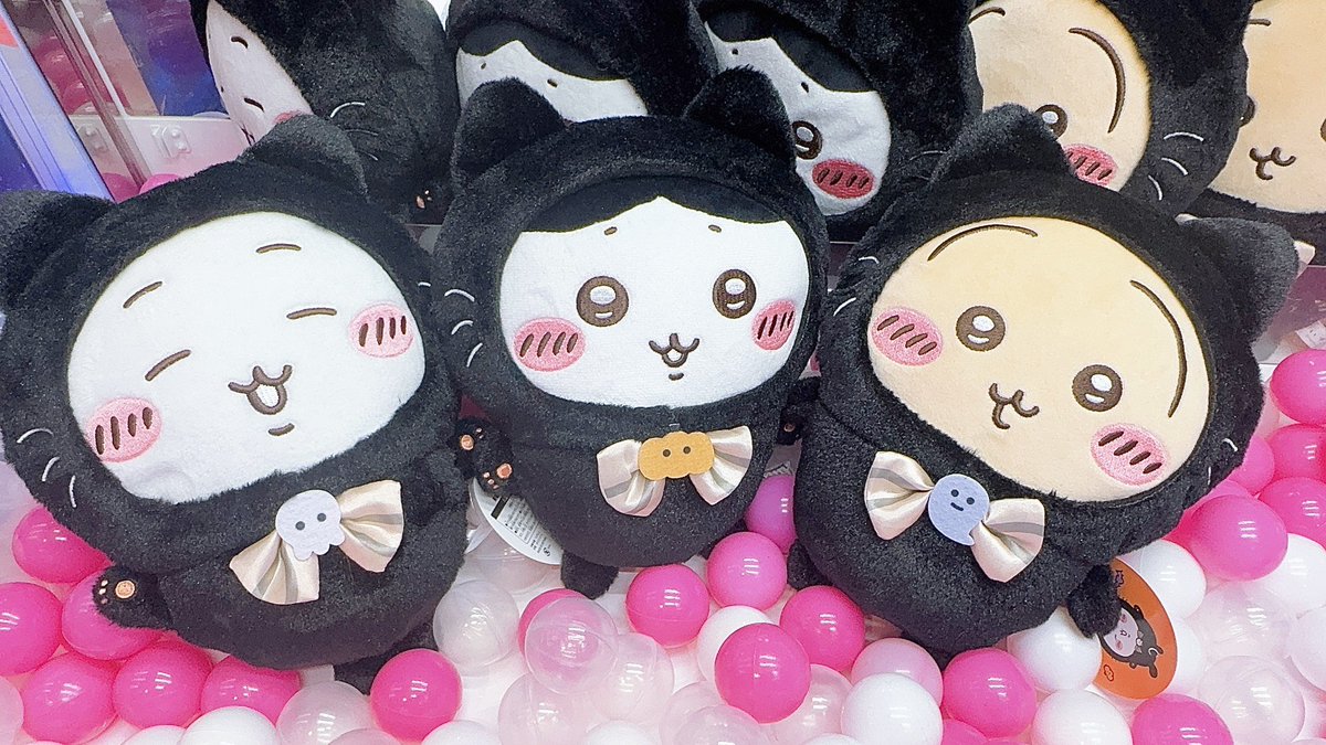 景品入荷情報】 ・ちいかわ 黒猫のぬいぐるみ ・ちいかわ 運んで
