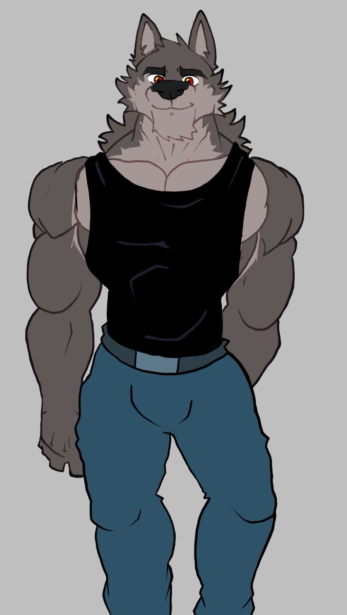 Nullwolf_'s tweet image. Here’s another drawing of another wolf, I will try to draw him on a more dynamic posing, feel free to suggest a situation or pose to draw him