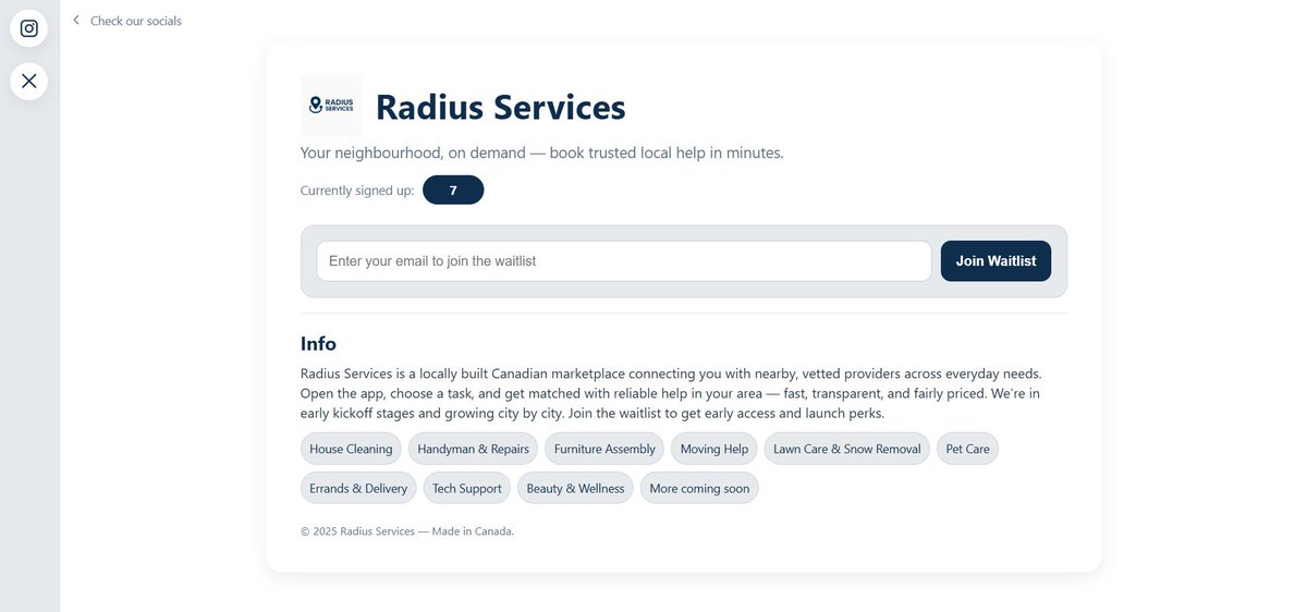 Radius Servies tweet media