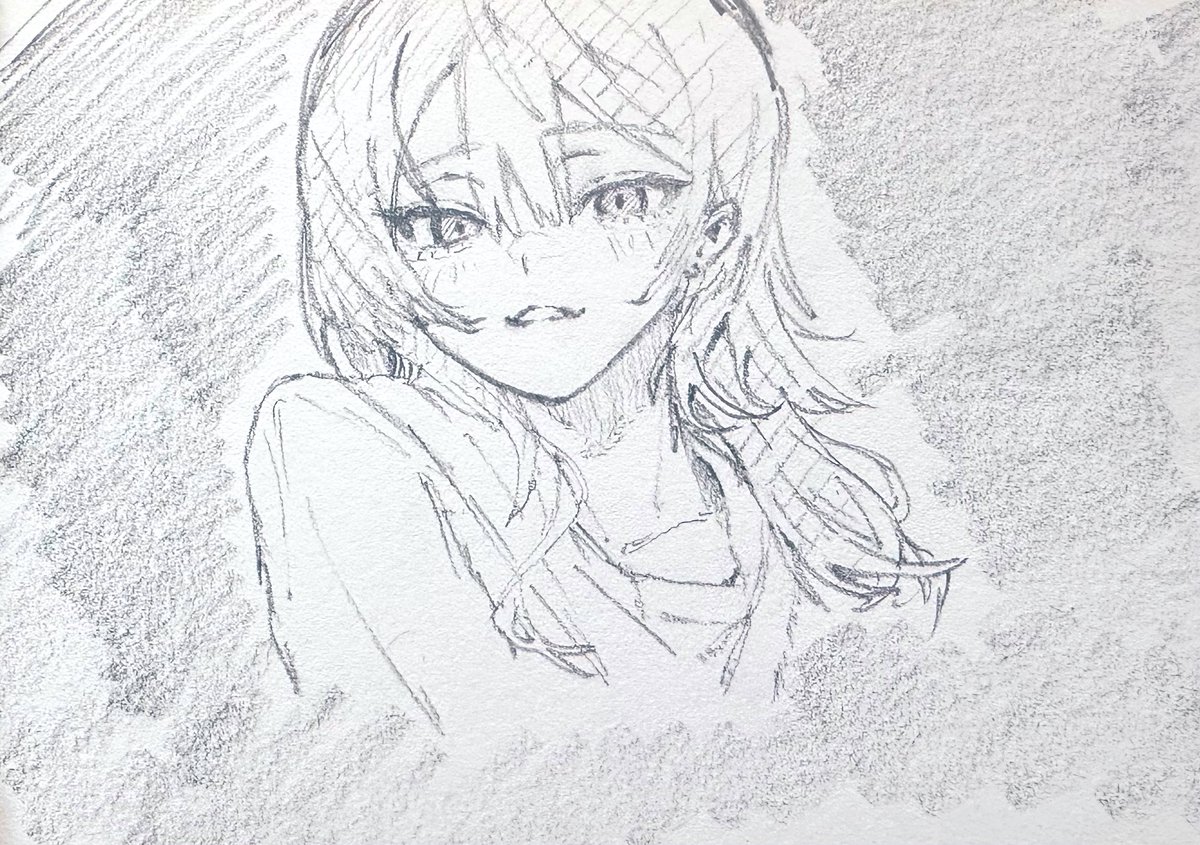 会社のいらない紙に落書きして時間潰してます 
